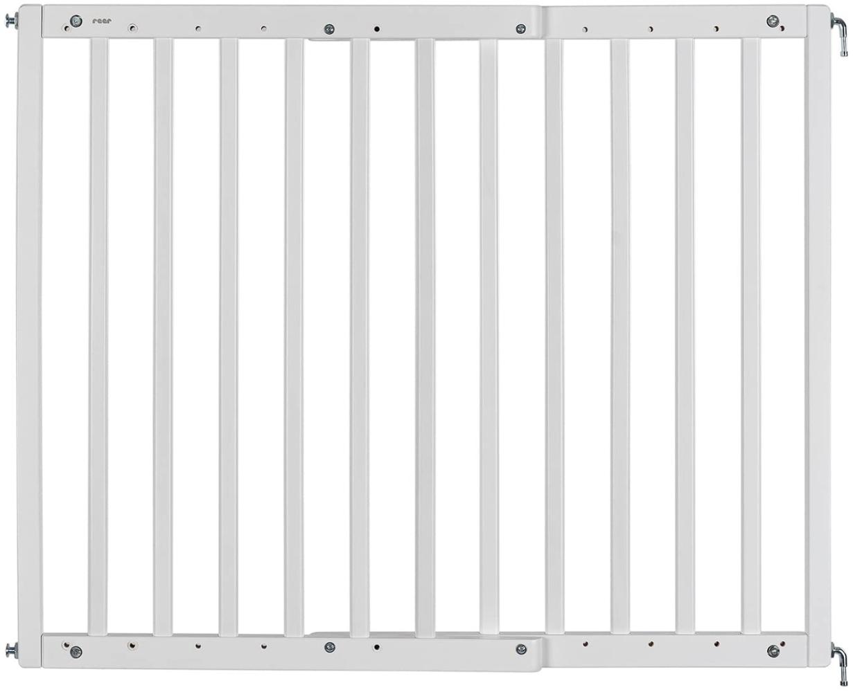 Türgitter und Treppenschutzgitter zum Schrauben, Baukasten zum Zusammenbauen, ausziehbar 63-103,5 cm, weiß Bild 1