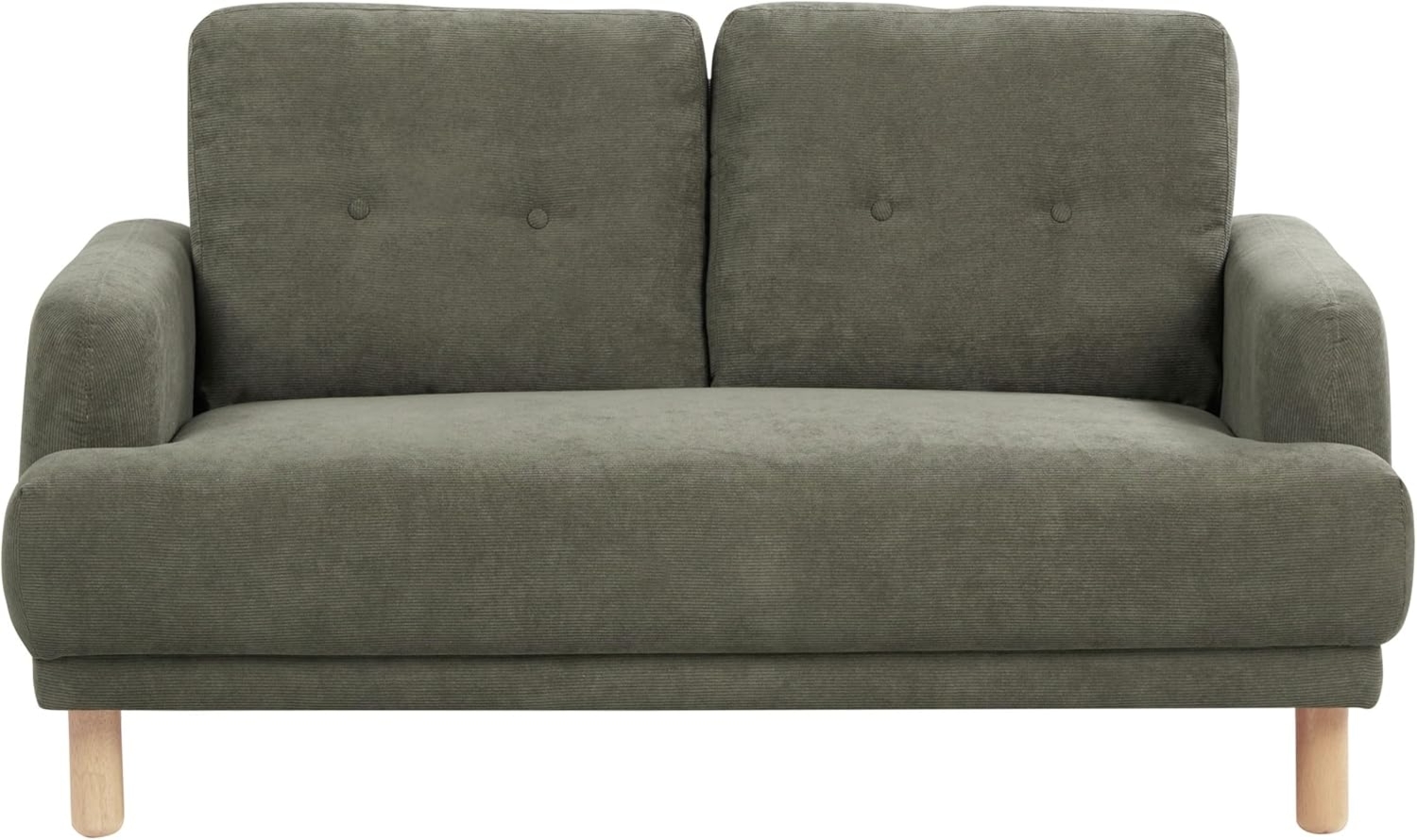 2-Sitzer Sofa Cord dunkelgrün TUVE Bild 1
