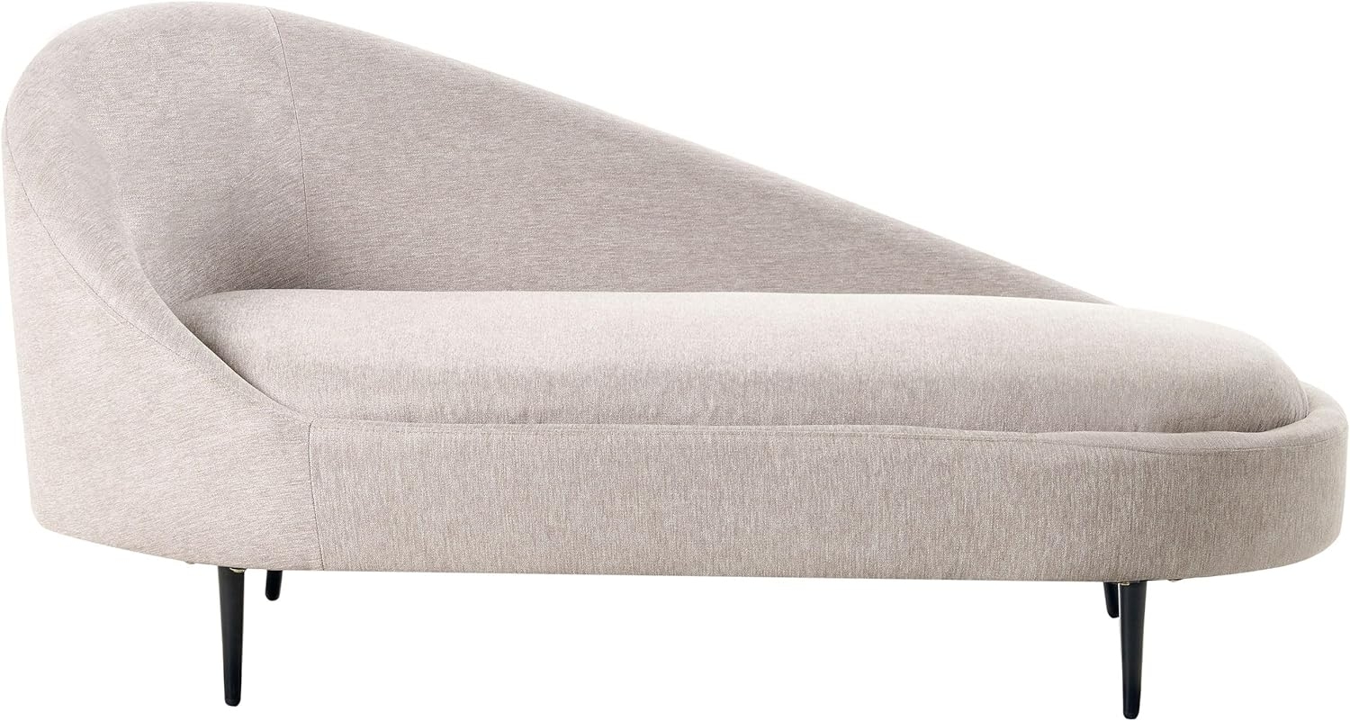 Linksseitige Chaiselounge VALREAS Stoff Taupe Bild 1