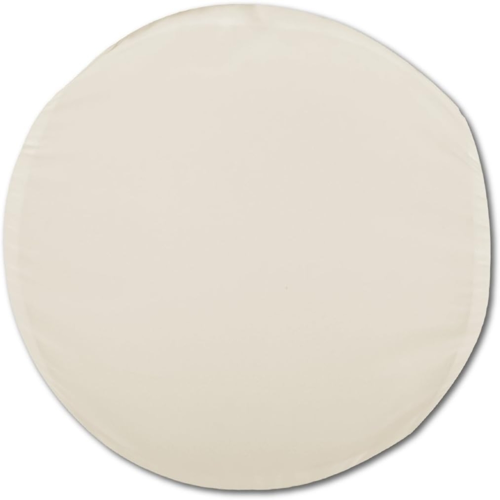 Kissenhülle Dekokissen Kissenbezug Microfaser - viele Größen und Farben Beige Ø 50 cm Bild 1