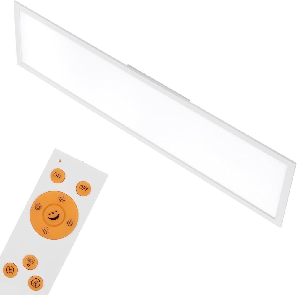 Briloner Leuchten - LED Deckenleuchte-Panel, dimmbar, Farbtemperatursteuerung, Fernbedienung, 36W, 3800 lm, LED-Lampe, Deckenlampe, weiß, 1. 20 m Bild 1