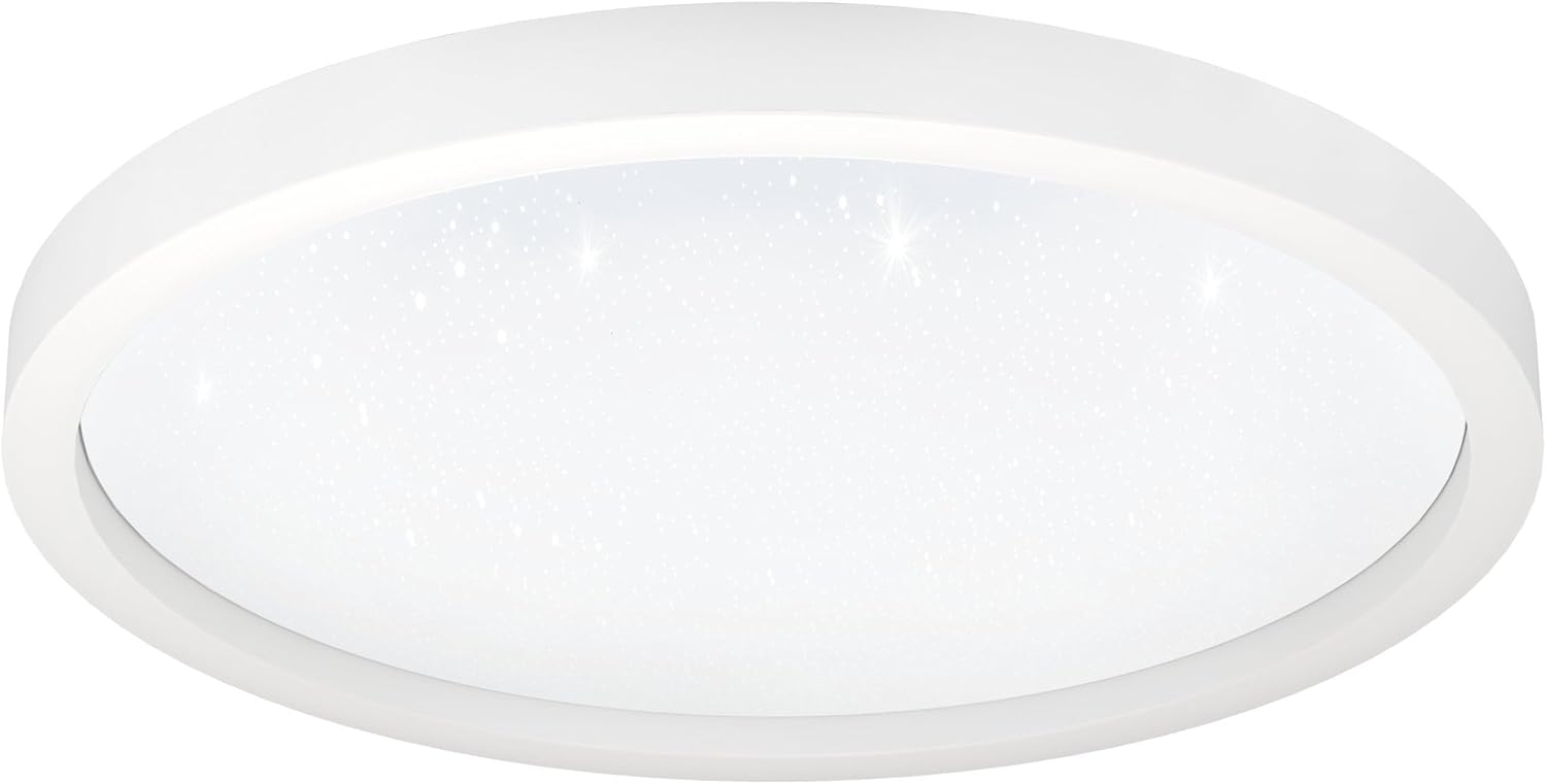 Eglo 900409 Deckenleuchte MONTEMORELOS-Z Kunststoff m. Kristalleffekt weiss LED 34,5W 2700-6500K H:7cm Ø57cm dimmbar mit Connect-Z Funktion Bild 1