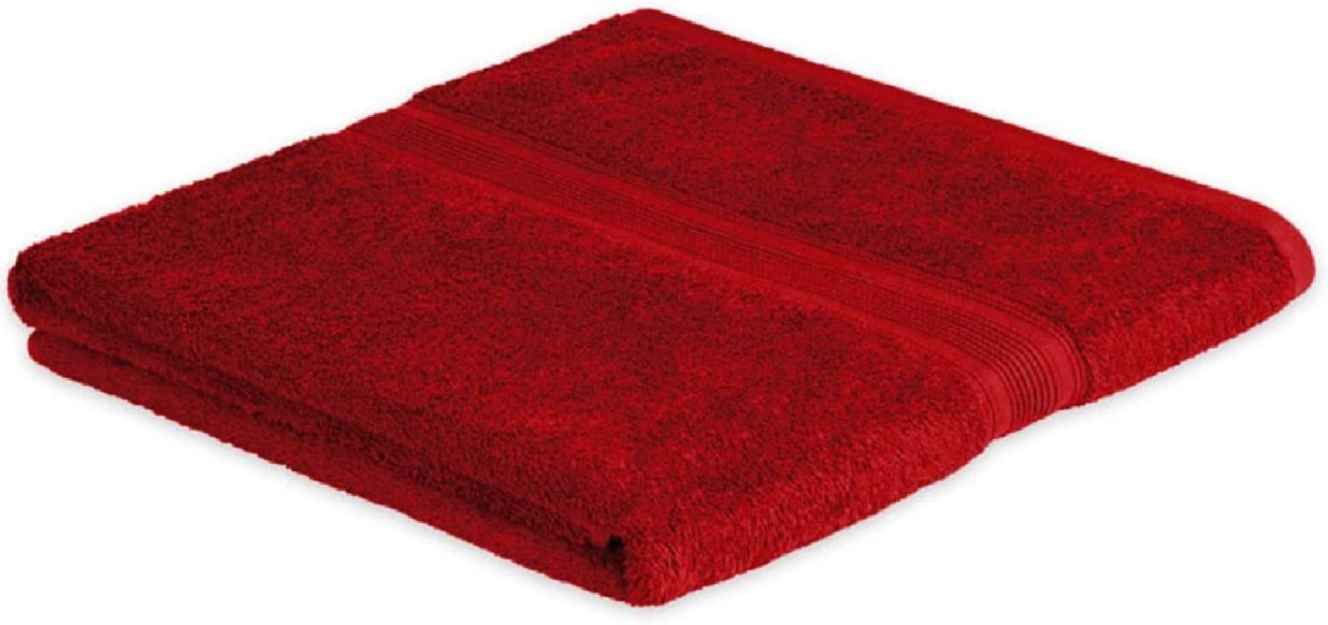 Badetuch Frottier 500 g/m² 100 x 150 cm Rot Bild 1