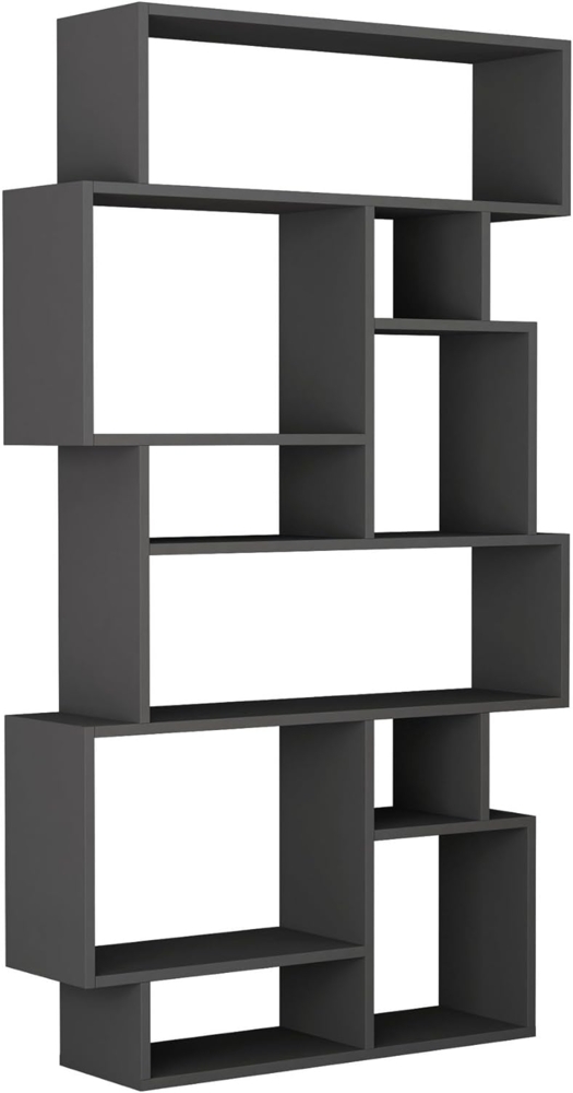 Bücherregal, 'Karmato', 168,5 x 25,5 x 96, Anthrazit Bild 1