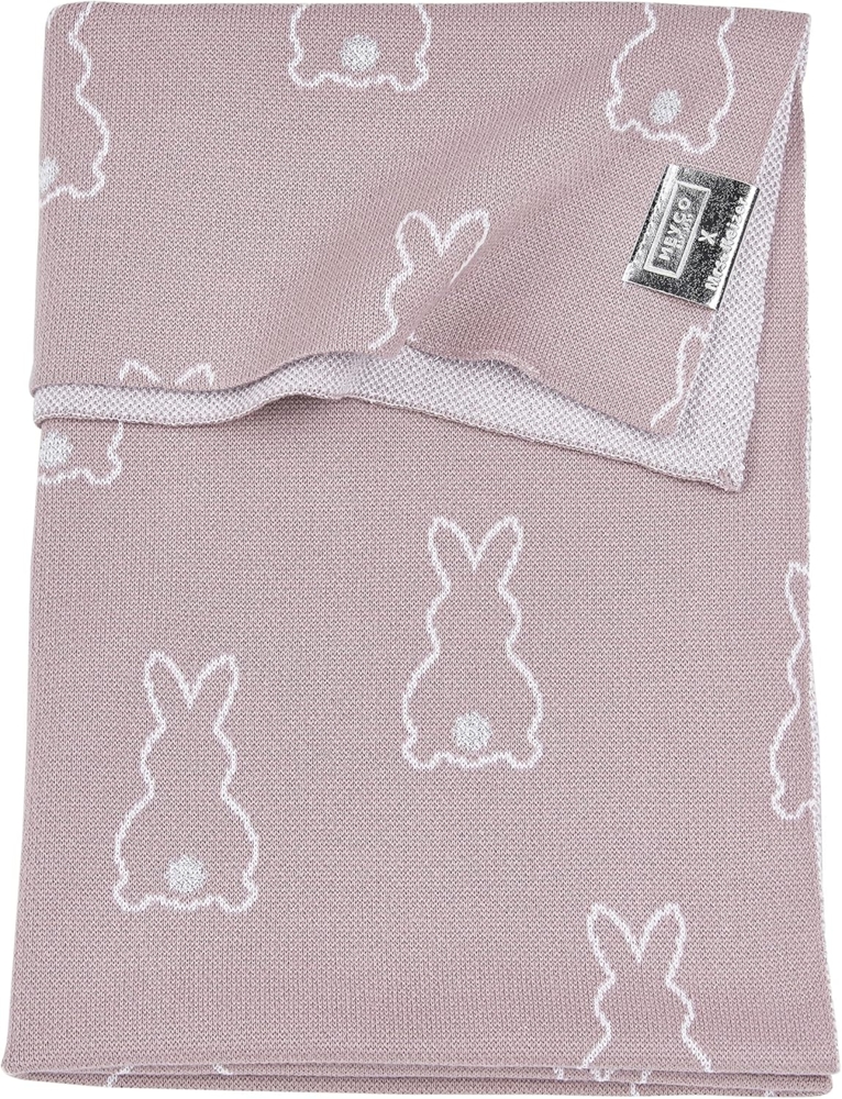 Babydecke Rabbit Lilac, Meyco Baby, 75x100cm Bild 1