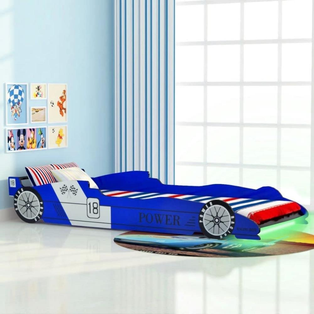 Rennwagenbett >294211< (mit Beleuchtung) in Blau aus MDF - 225 x 94 x 38 cm (LxBxH) Bild 1