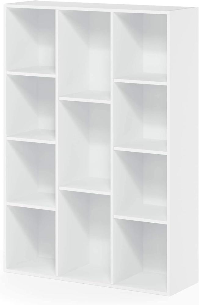 Furinno offenes Bücherregal mit 11 Fächern, 23. 88 x 73. 91 x 105. 92 cm Bild 1