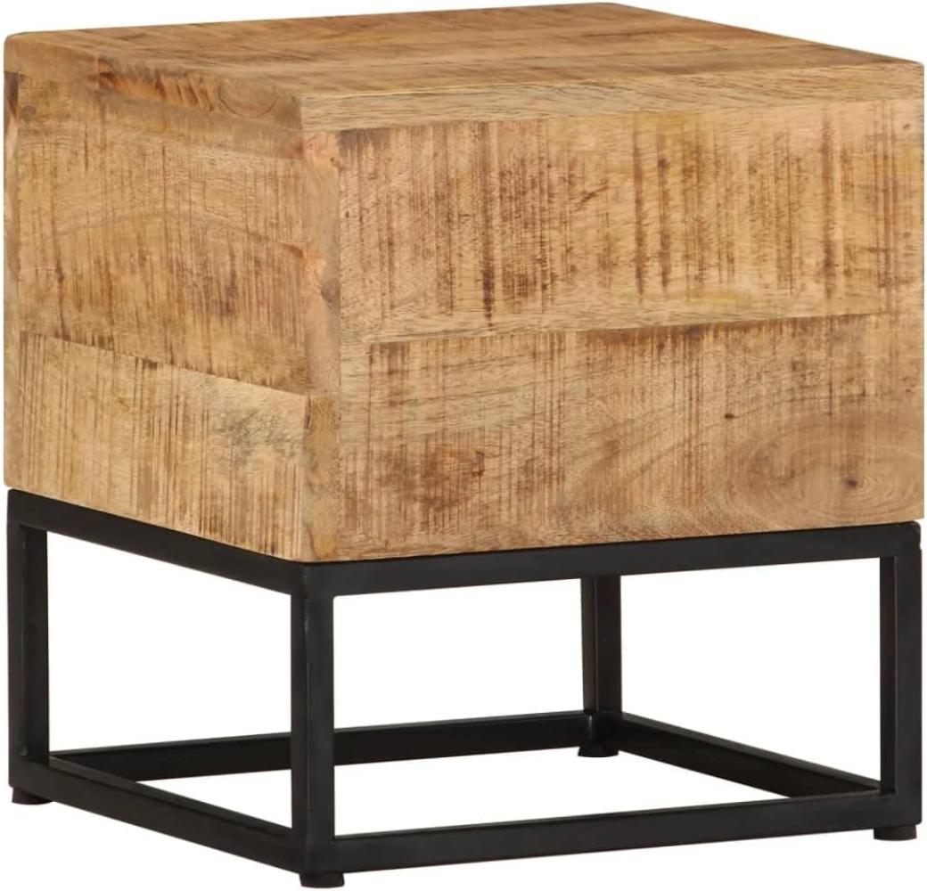 vidaXL Beistelltisch 30 x 30 x 33 cm Raues Mangoholz Bild 1