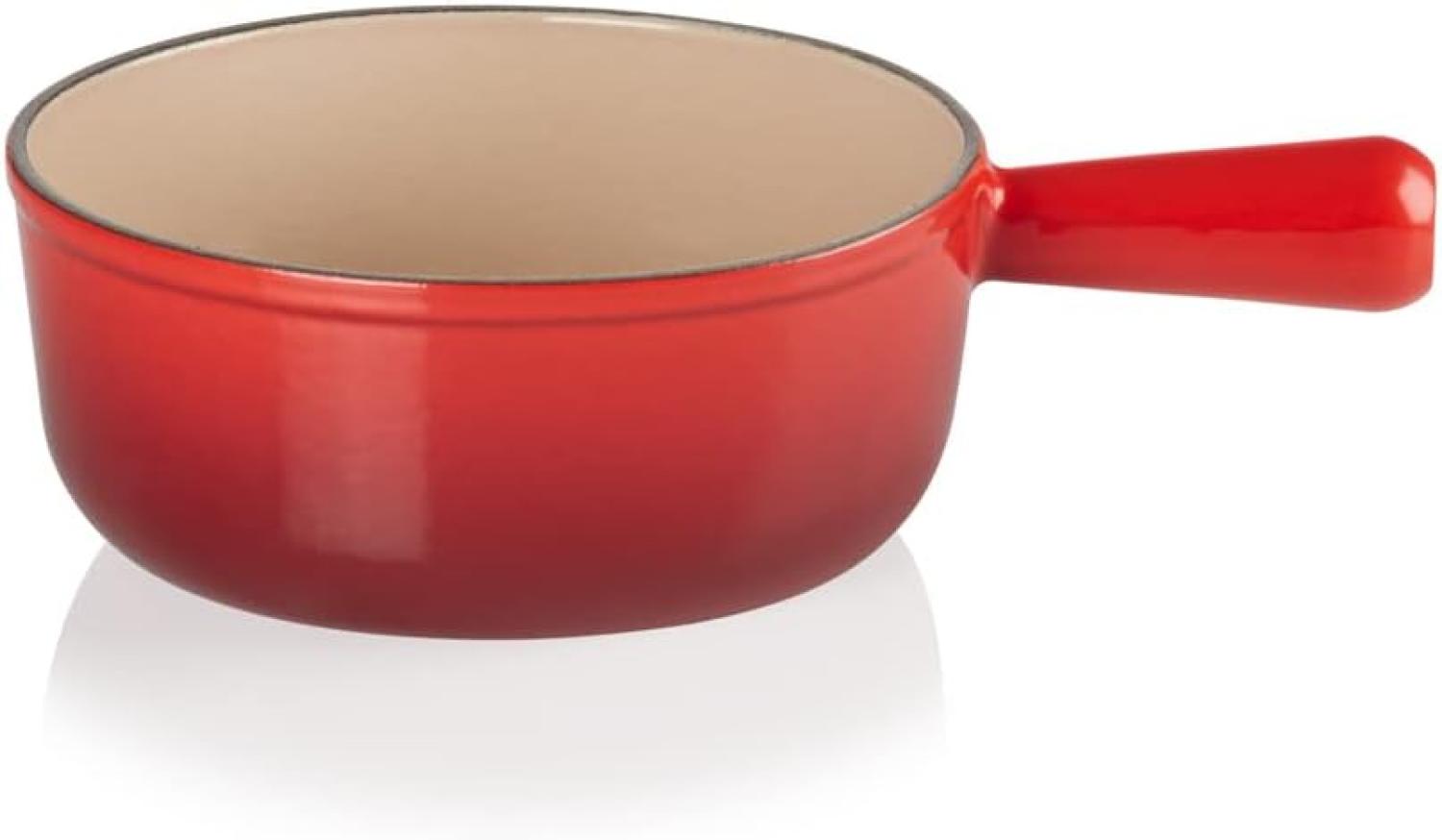 Le Creuset Caquelon 18 cm Kirschrot Bild 1