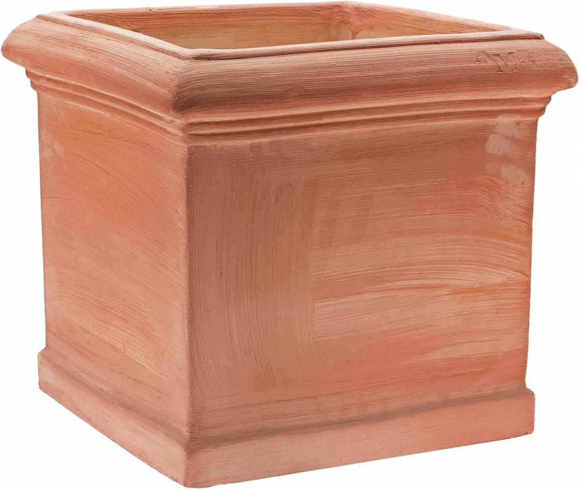 Pflanzgefäß Blumentopf Terrakotta Modell "Cubo Liscio" 35cm frostfest Bild 1