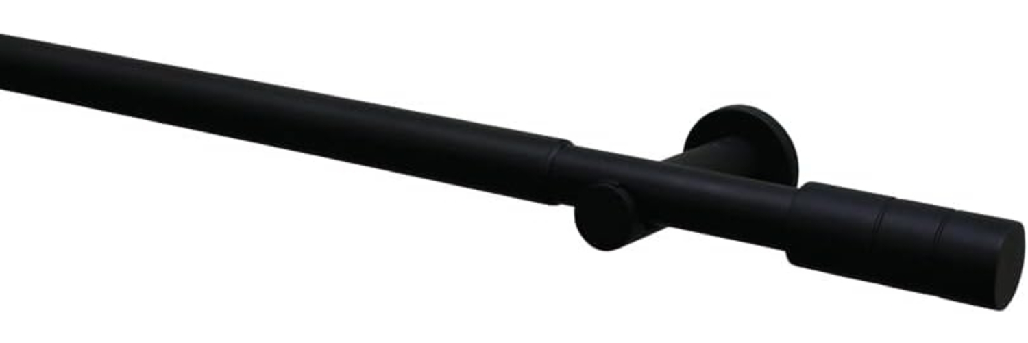 GARDINIA Gardinenstange Set Metall 22/25 mm, Ø 25 mm, 1-läufig, ausziehbar, mit Bohren, verschraubt, Aluminium, 1-Lauf Bild 1