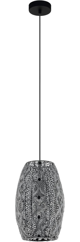 Eglo 43391 Hängeleuchte RIYADH schwarz-antik H:110 Ø:22,5cm dimmbar Bild 1