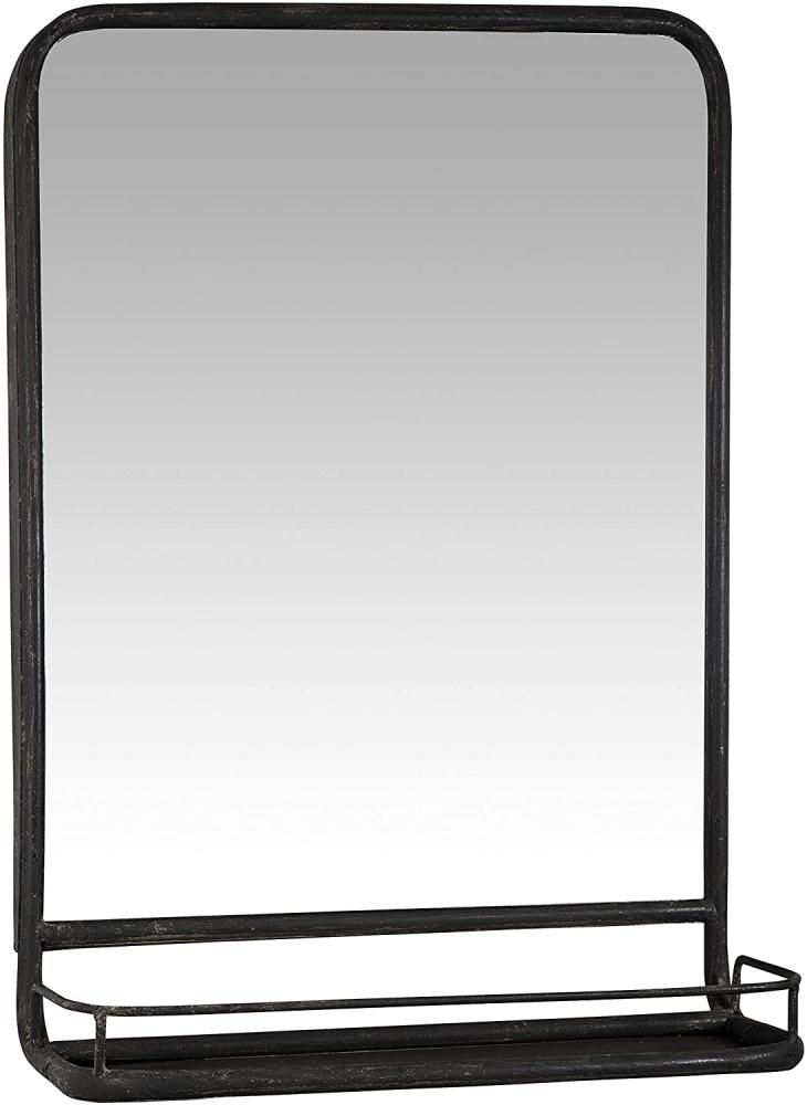 Laursen Wandspiegel mit Ablage, Metall schwarz, 70x49 cm (3129-25) Bild 1