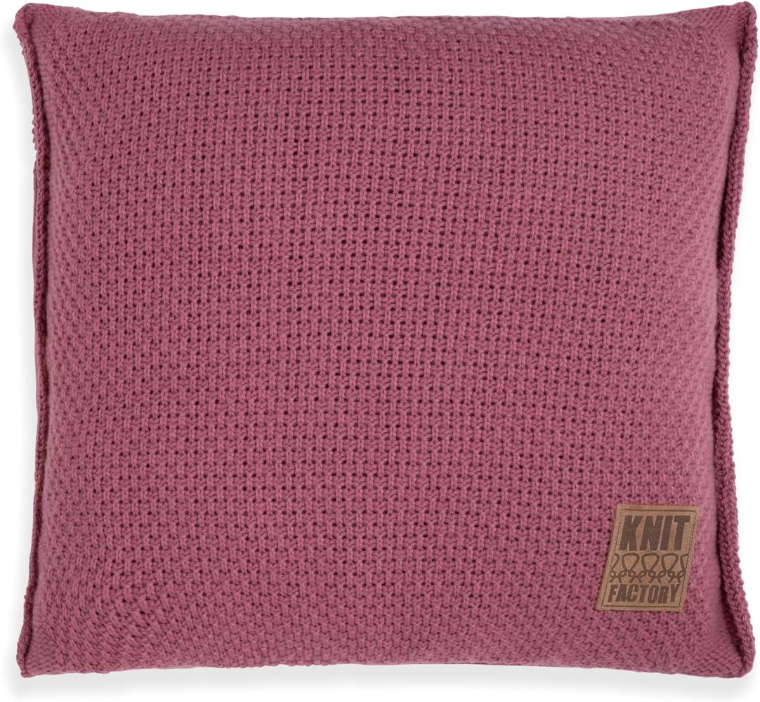 Knit Factory Jesse Kissen 50x50 cm Glatt Rot Bild 1