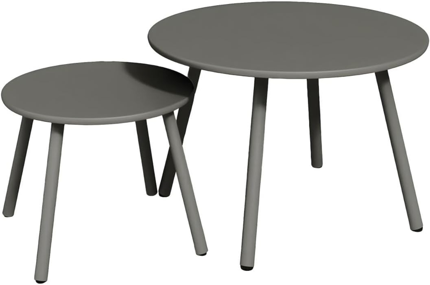 Vente-unique - Garten-Beistelltische - Metall - Anthrazitgrau - MIRMANDE von MYLIA Bild 1
