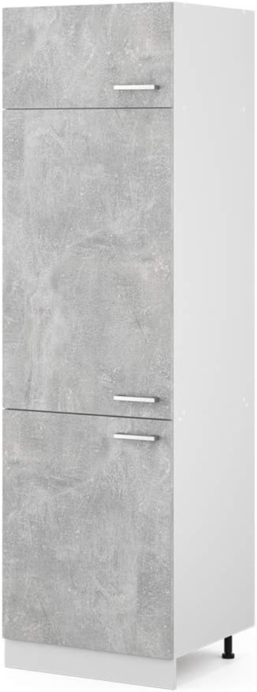 Hochschrank R-Line Beton 60 cm mit Türen Vicco Bild 1