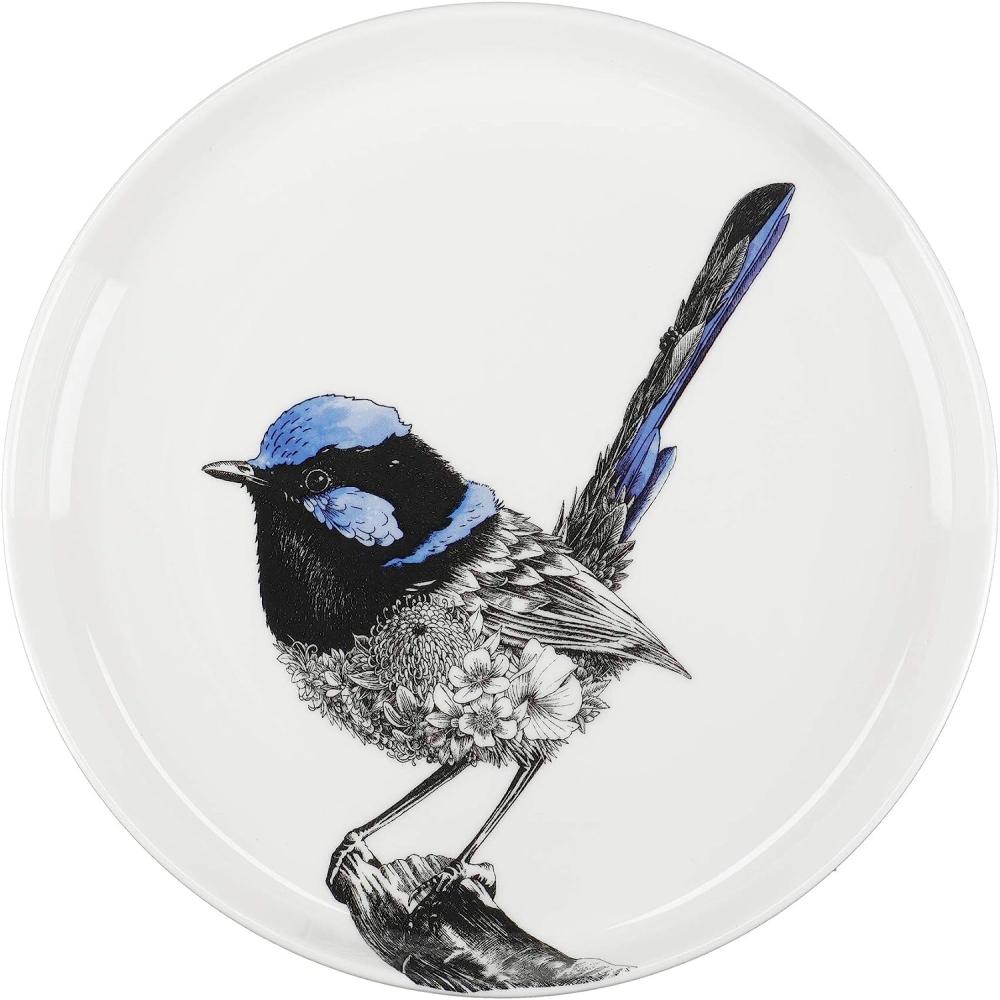 Maxwell & Williams Marini Ferlazzo Teller Fairy Wren, Speiseteller, in Geschenkbox, Premium-Keramik, Mehrfarbig, 20 cm, DX0587 Bild 1