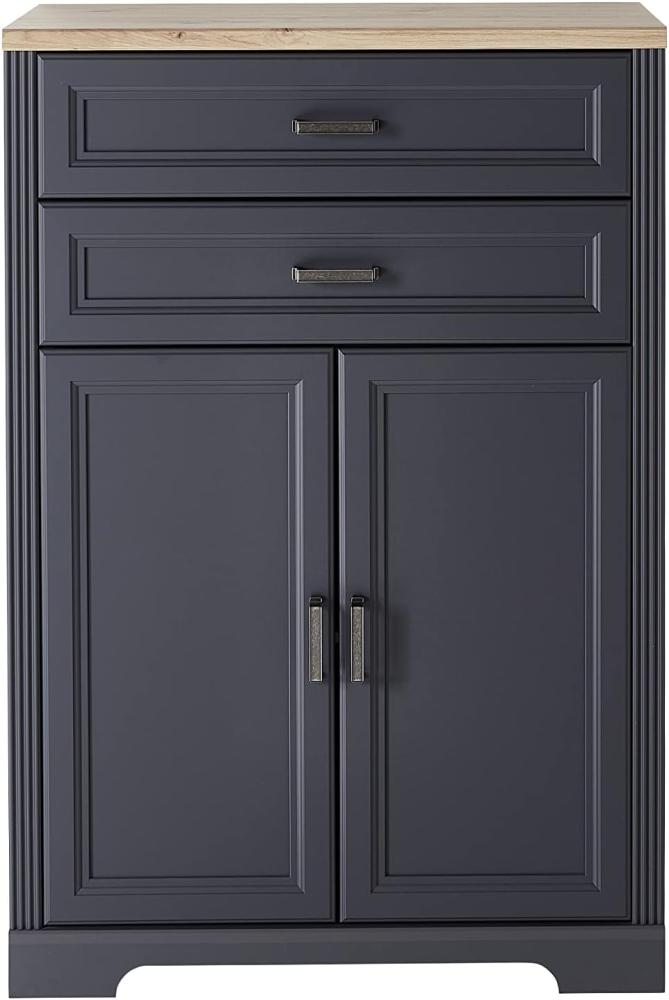 Aktenschrank Jasmin in Graphit - 86 x 127 x 38 cm (BxHxT) Bild 1