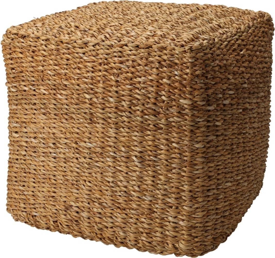 Home&Styling Pouf Quadratisch Natur 40 x 40 x 38 cm Seegras 447473 Bild 1