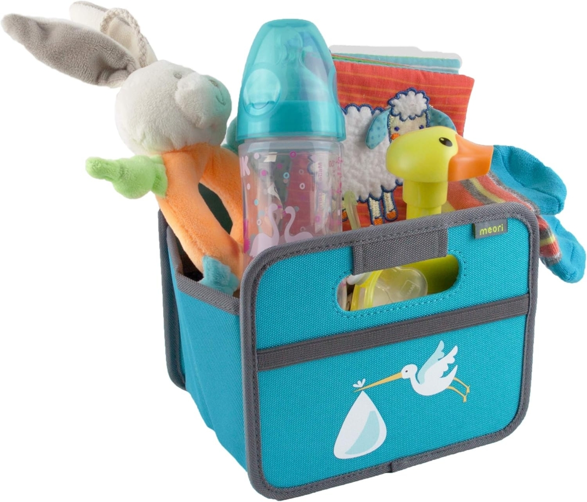 Meori - Faltbox Mini Aufbewahrungsbox Klappbox Storch A100317 Bild 1