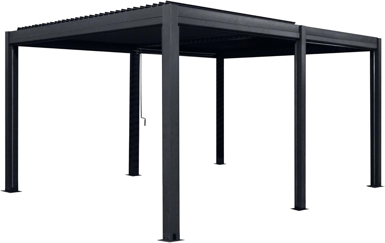 Osoltus 'Bioclimatic' Lamellen-Pergola, Aluminium anthrazit, 4x3 m Bild 1