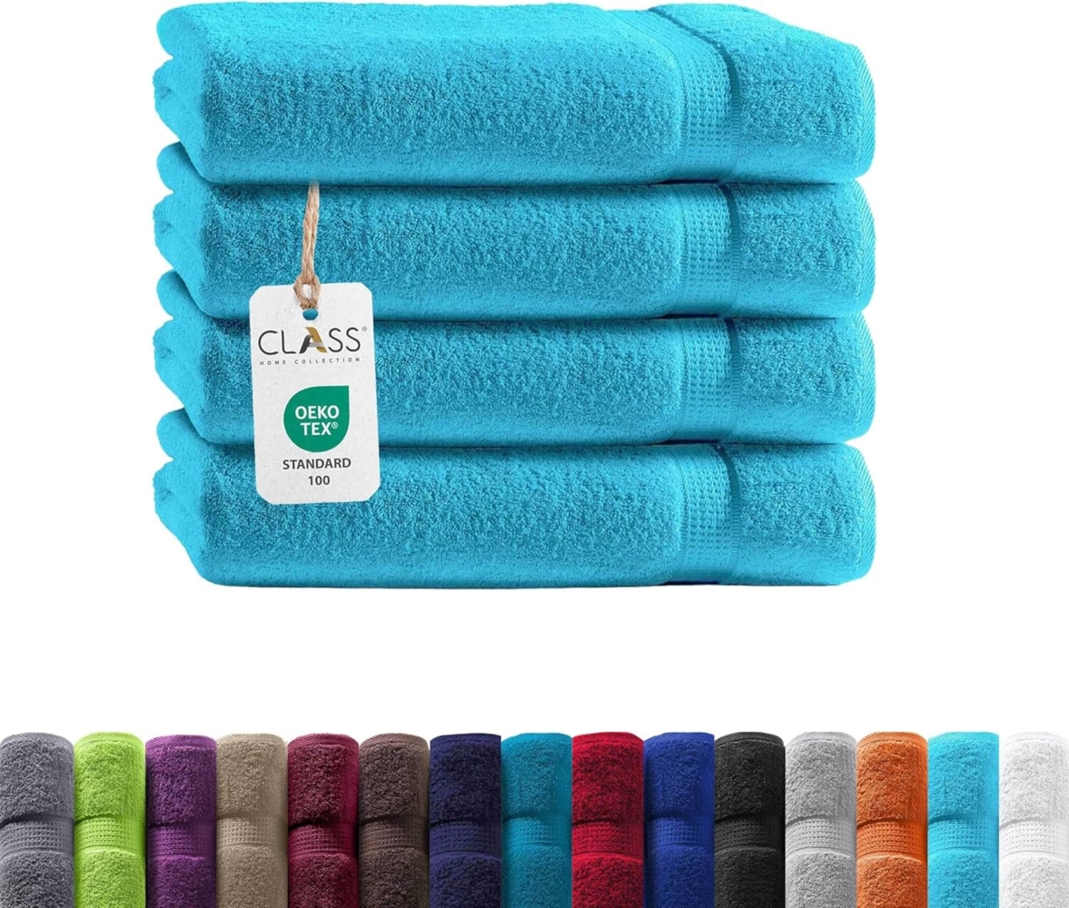 TRENDBUY24 Handtuch Set Handtücher Duschtücher Gästetücher Baumwolle Frottee Premium 4er Set, 100% Baumwolle (4-St), Duschtuch Bild 1
