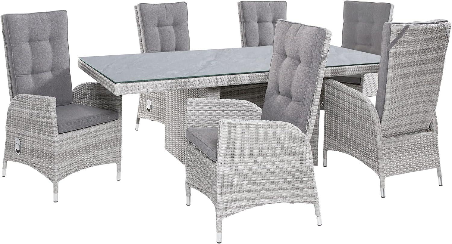 LC Garden »Parma« Gartenset weiß-grau Dining Set Bild 1
