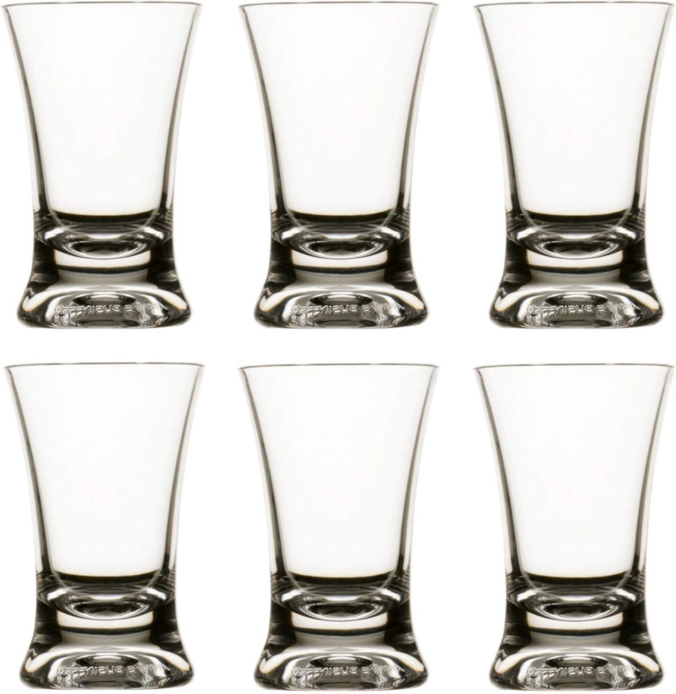 Schnapsglas farblos Set 6 Stück, unzerbrechlich, transparent, Tritan, Party Bild 1