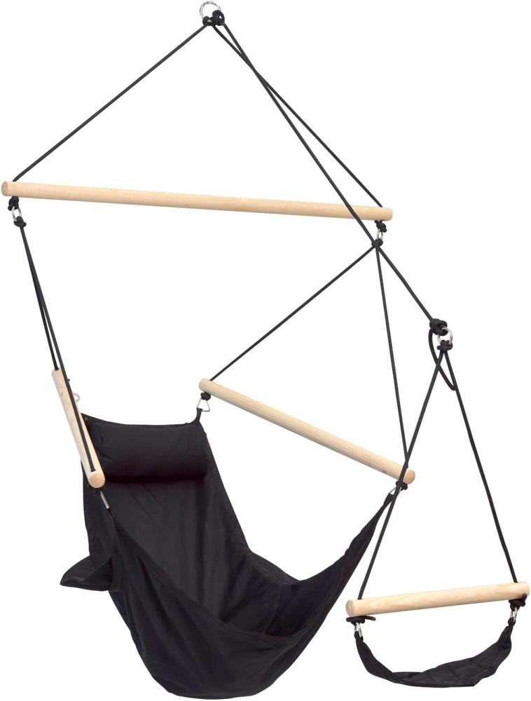 Amazonas Hängesitz Swinger Black, Größe One Size - Hängematte, Farbe Schwarz Bild 1