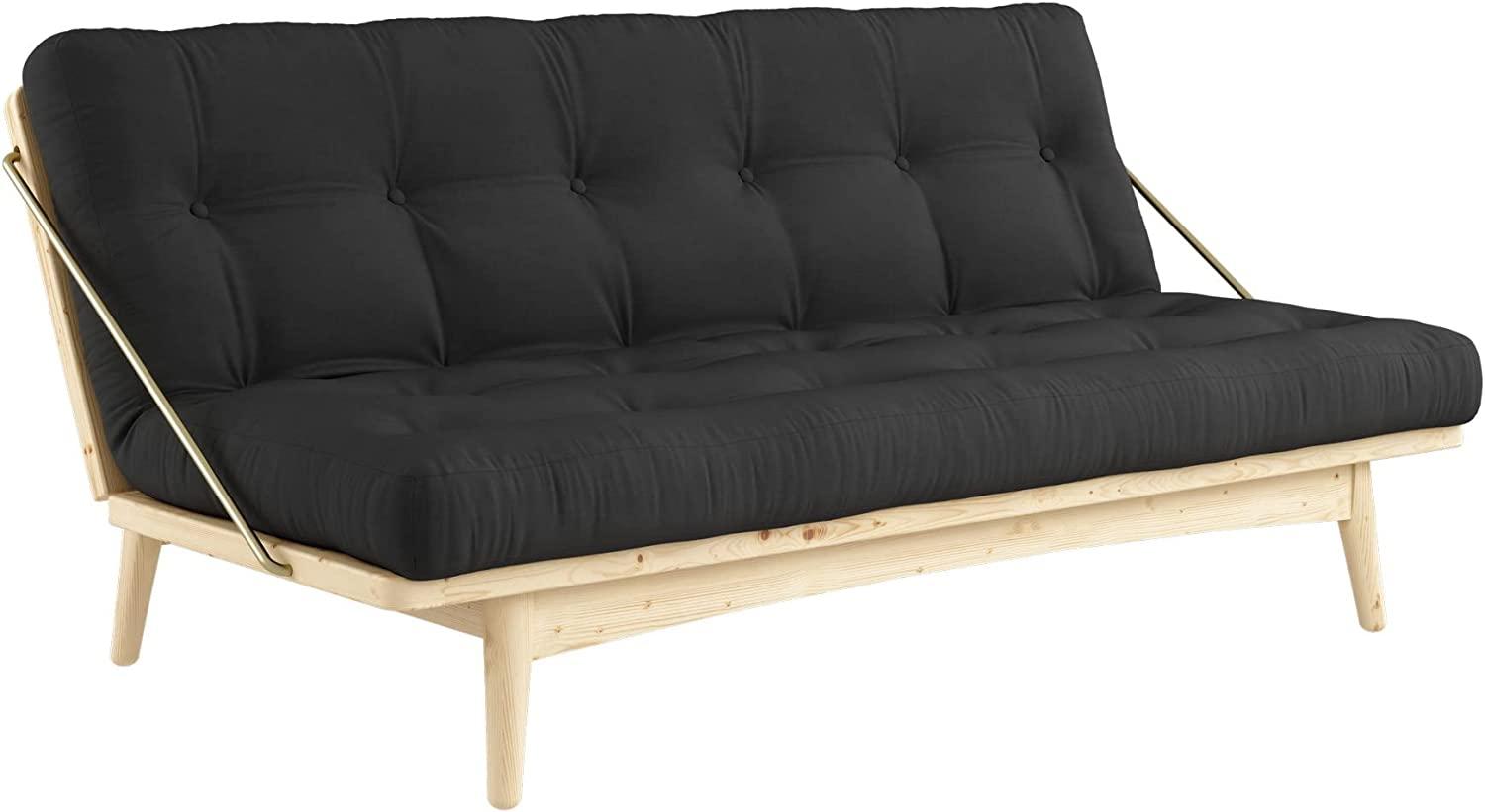 Karup Design Schlafsofa FOLK Gestell Natur, Matratze Dark Grey Bild 1