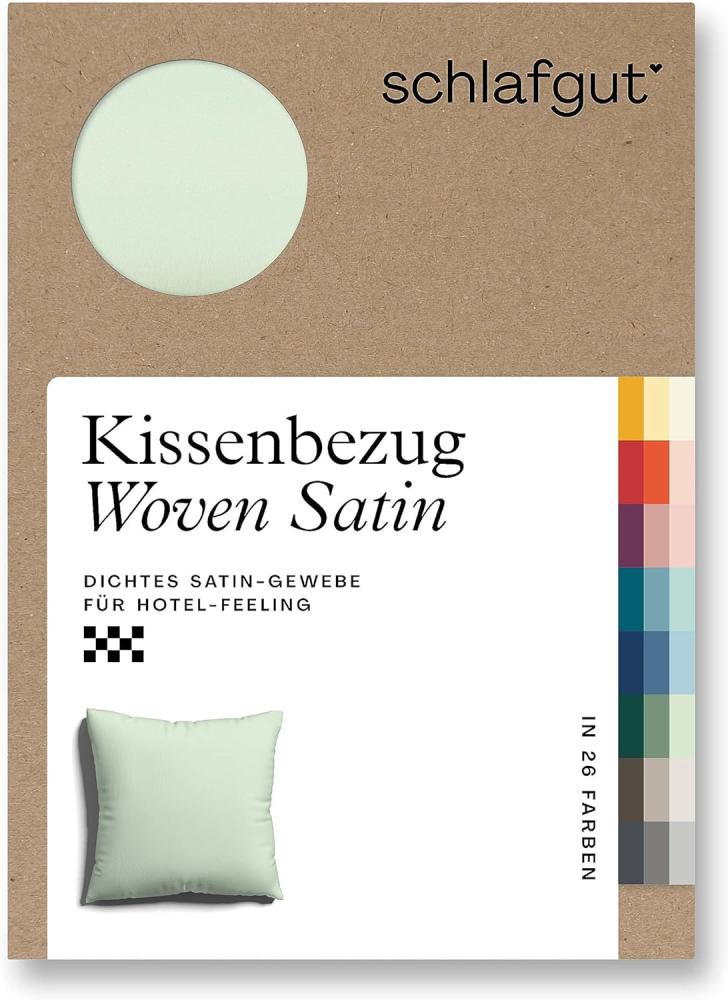 Schlafgut Woven Satin Bettwäsche|Kissenbezug einzeln 80x80 cm| green-light Bild 1