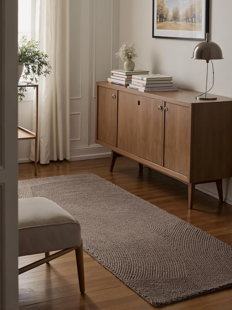 HANSE Home Wollteppich Eleni, rechteckig, Höhe: 18 mm, Handgetuftet, Wolle, Natur, Wohnzimmer, Schlafzimmer, Skandi, Hygge Bild 1