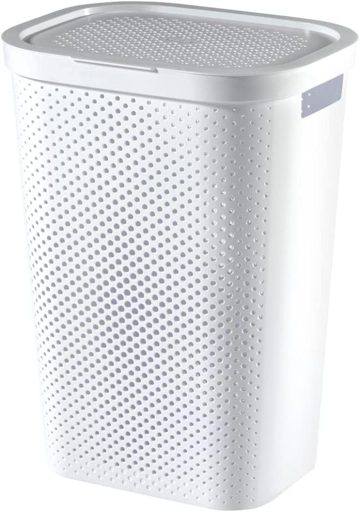 Curver Wäschekorb Infinity Dots 60L Weiß Bild 1