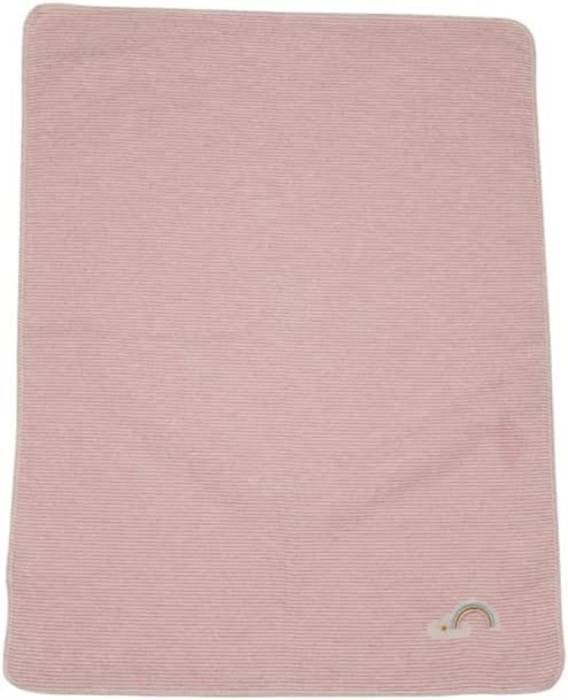 FUSSENEGGER Babydecke Regenbogen70x90 rosa 624507 Bild 1