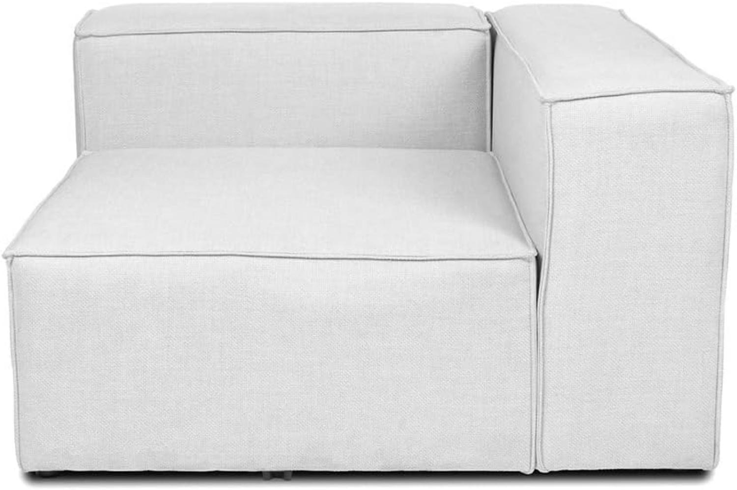 HOME DELUXE Modulares Sofa Rechtes Ecksofa VERONA - 120 x 70 cm Hellgrau Bild 1