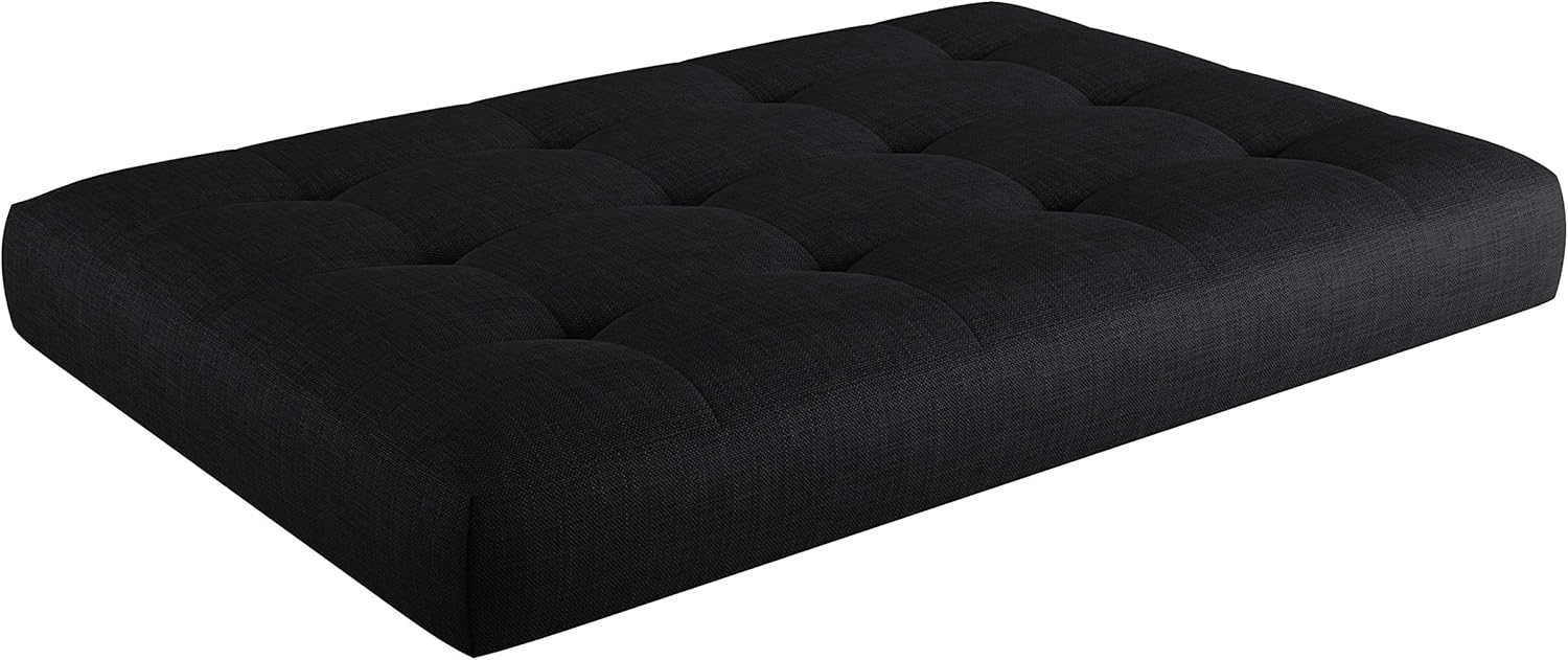 sunnypillow Palettenkissen Palettenauflage Palettenpolster Palettensofa Sitzkissen Rückenlehne gesteppt Sitzkissen 120 x 80 x 15 cm Black Bild 1