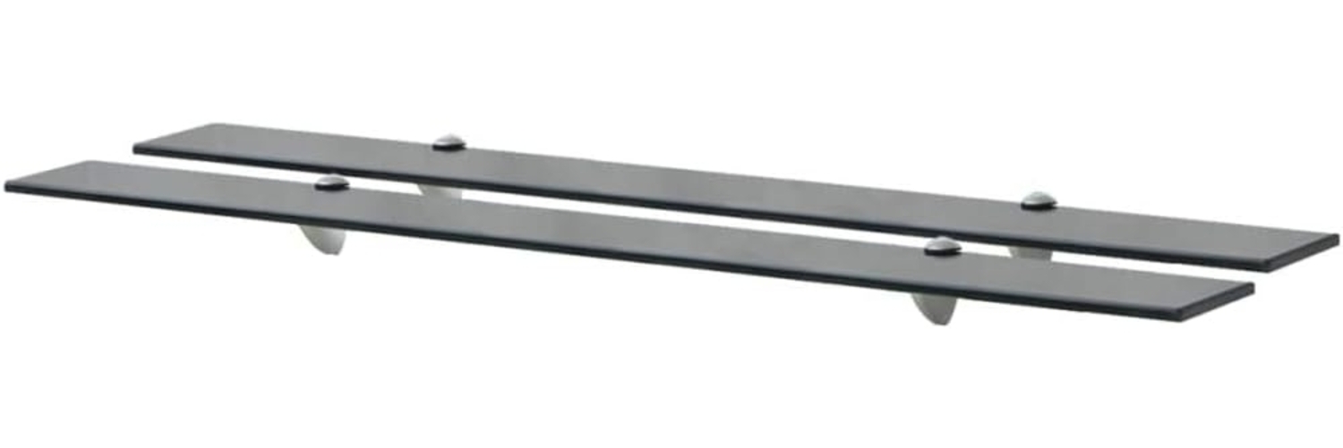 vidaXL Schwebende Regale 2 Stk. Glas 100x10 cm 8 mm [3051509] Bild 1
