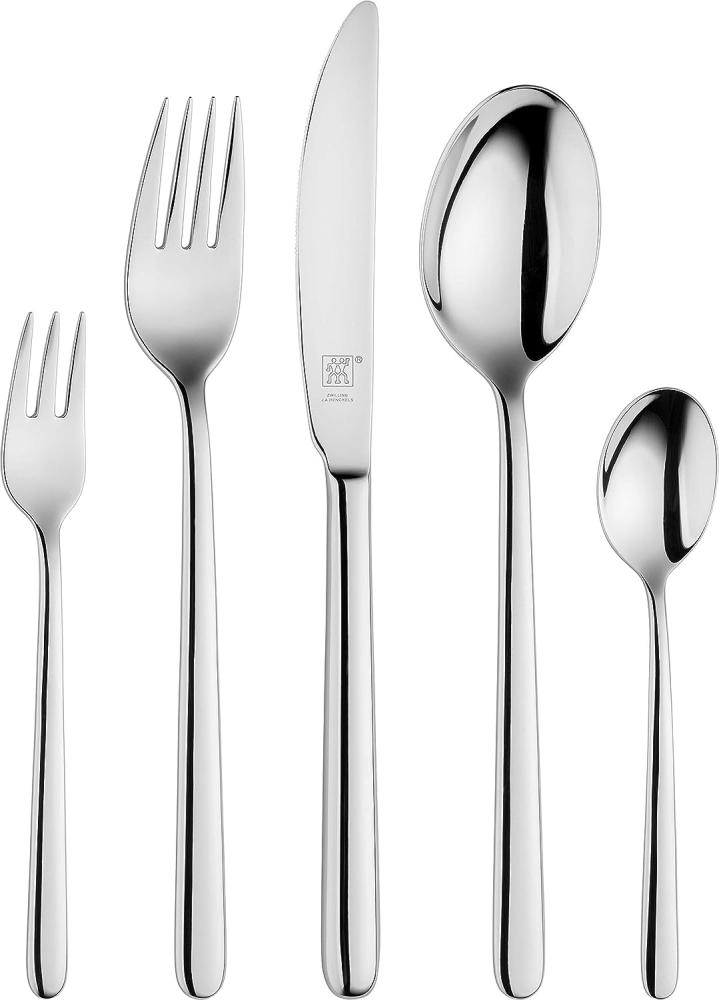 ZWILLING Newcastle Besteck-Set, 30-teilig, Für 6 Personen, 18/10 Edelstahl/Hochwertiger Klingenstahl, Poliert Bild 1