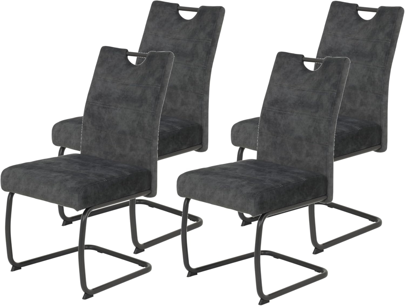 HELA Freischwinger LAURINA (Set, 4 St), Komfortsitz mit Federkorb Bild 1