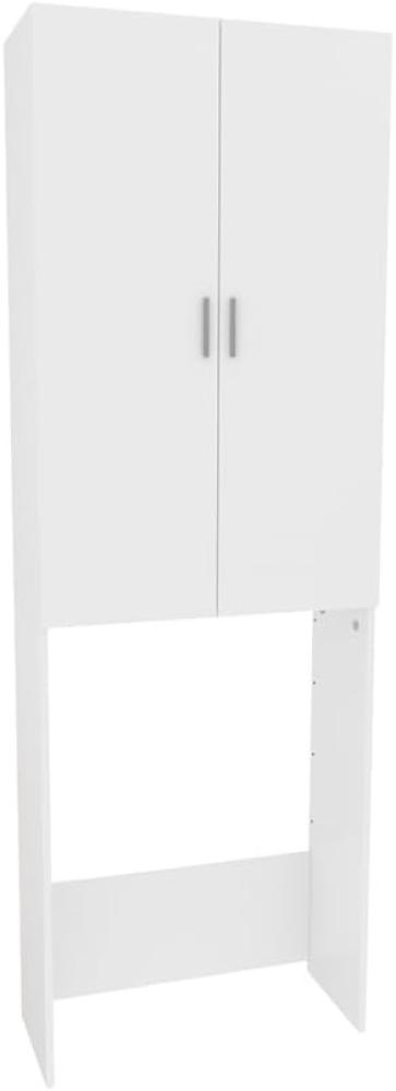 Vicco Waschmaschinenschrank Martha Weiß, 64 x 190 cm, Badschrank, Hochschrank Bild 1