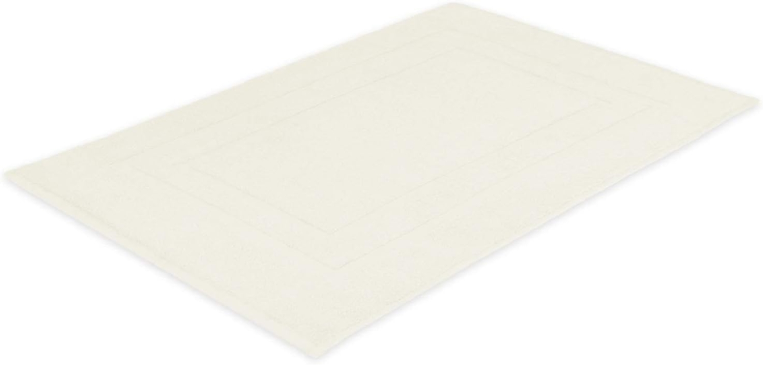 Badvorleger Frottier 700 g/m² 50x80 cm Naturweiß Bild 1