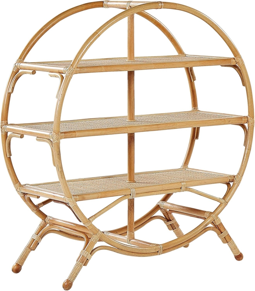 Bücherregal mit 3 Fächern TUVALU II Rattan Natürlich Bild 1