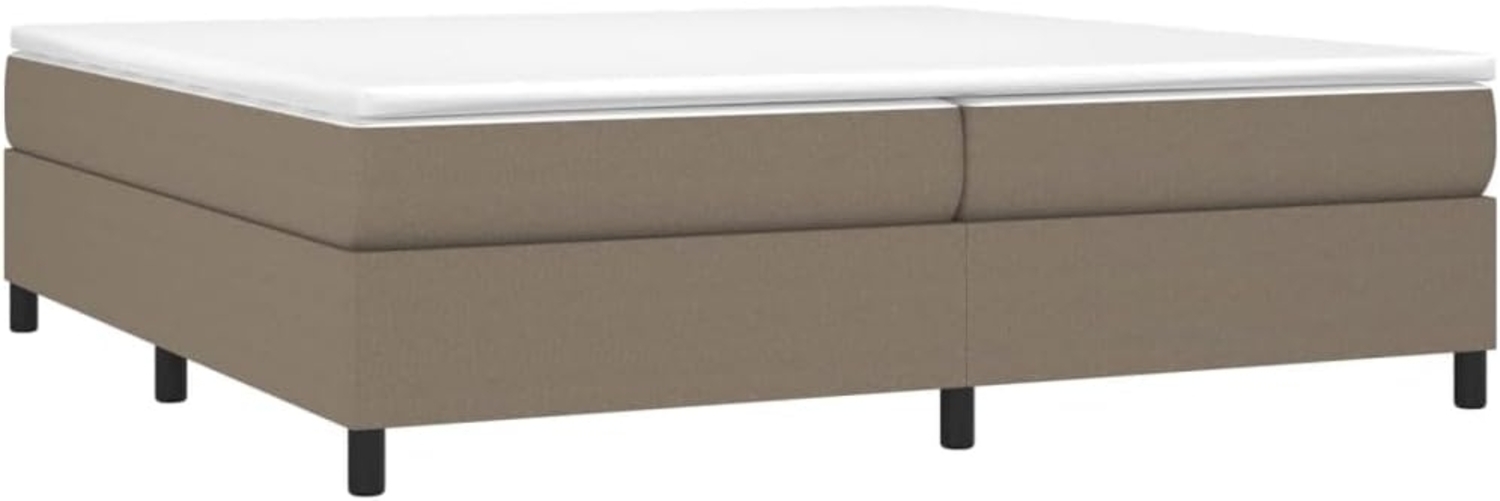 Boxspringbett Taupe 200x200 cm Stoff [3120890] Bild 1