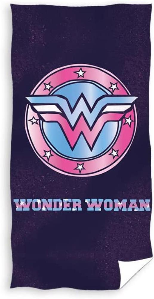 strandtuch Wonder Woman 70 x 140 cm Baumwolle lila Bild 1