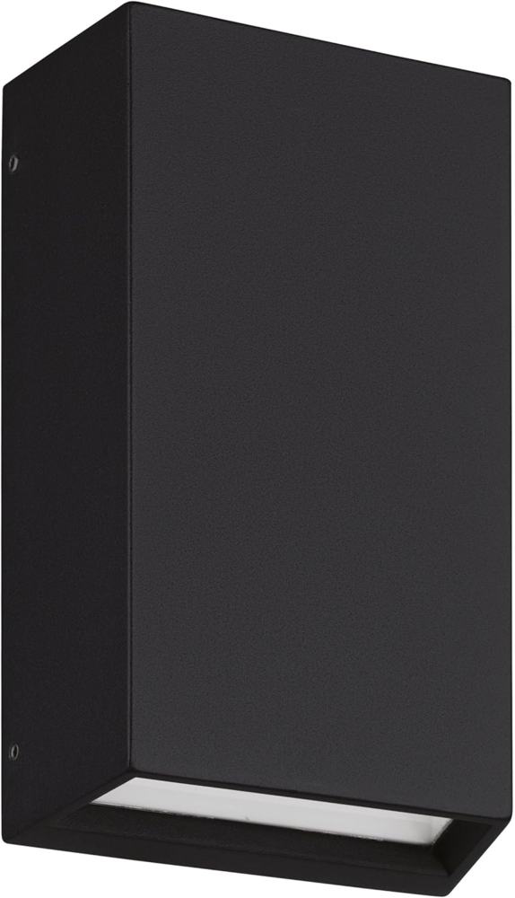 Eglo 900886 Wandleuchte SPONGANO Alu schwarz LED 2X5W 3000/4000/5000/6500K IP65 L:12cm H:20cm Bild 1