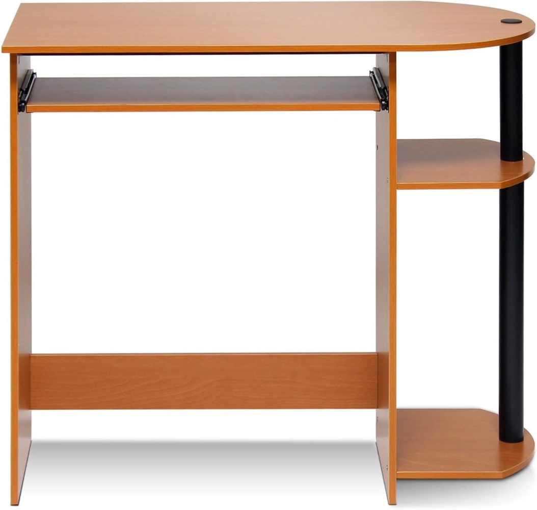 Furinno Computertisch/Schreibtisch, Helle Kirsche/Schwarz, 40.01 x 40.01 x 73.03 cm Bild 1
