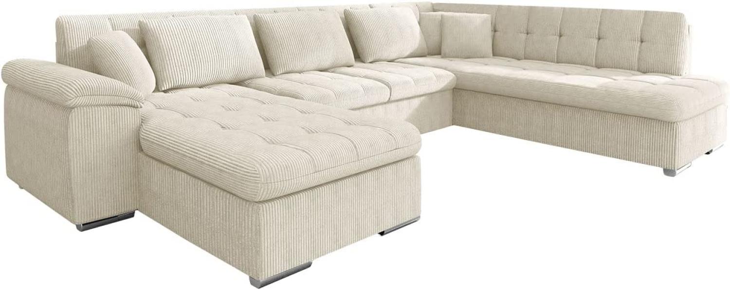 Ecksofa Niko Bis Cord (Farbe: Poso 100, Seite: Links) Bild 1