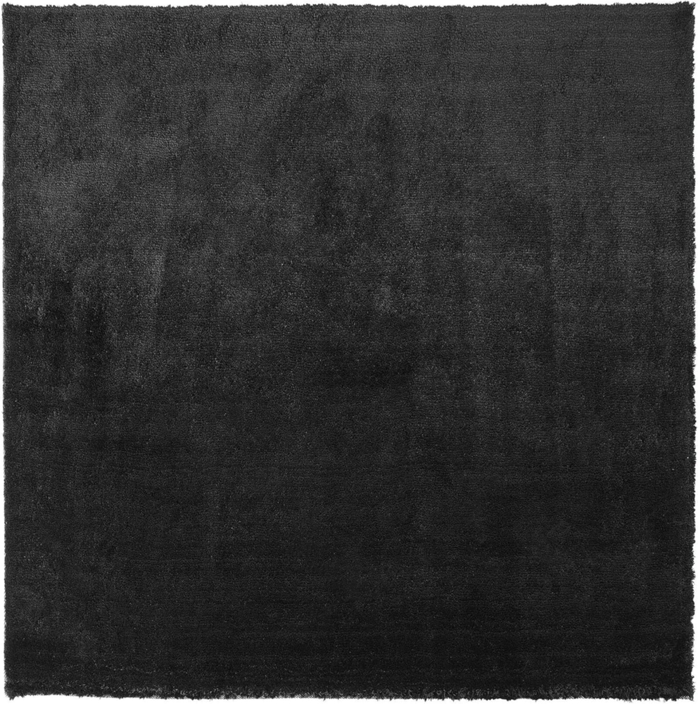 Teppich schwarz 200x200 cm Shaggy EVREN Bild 1