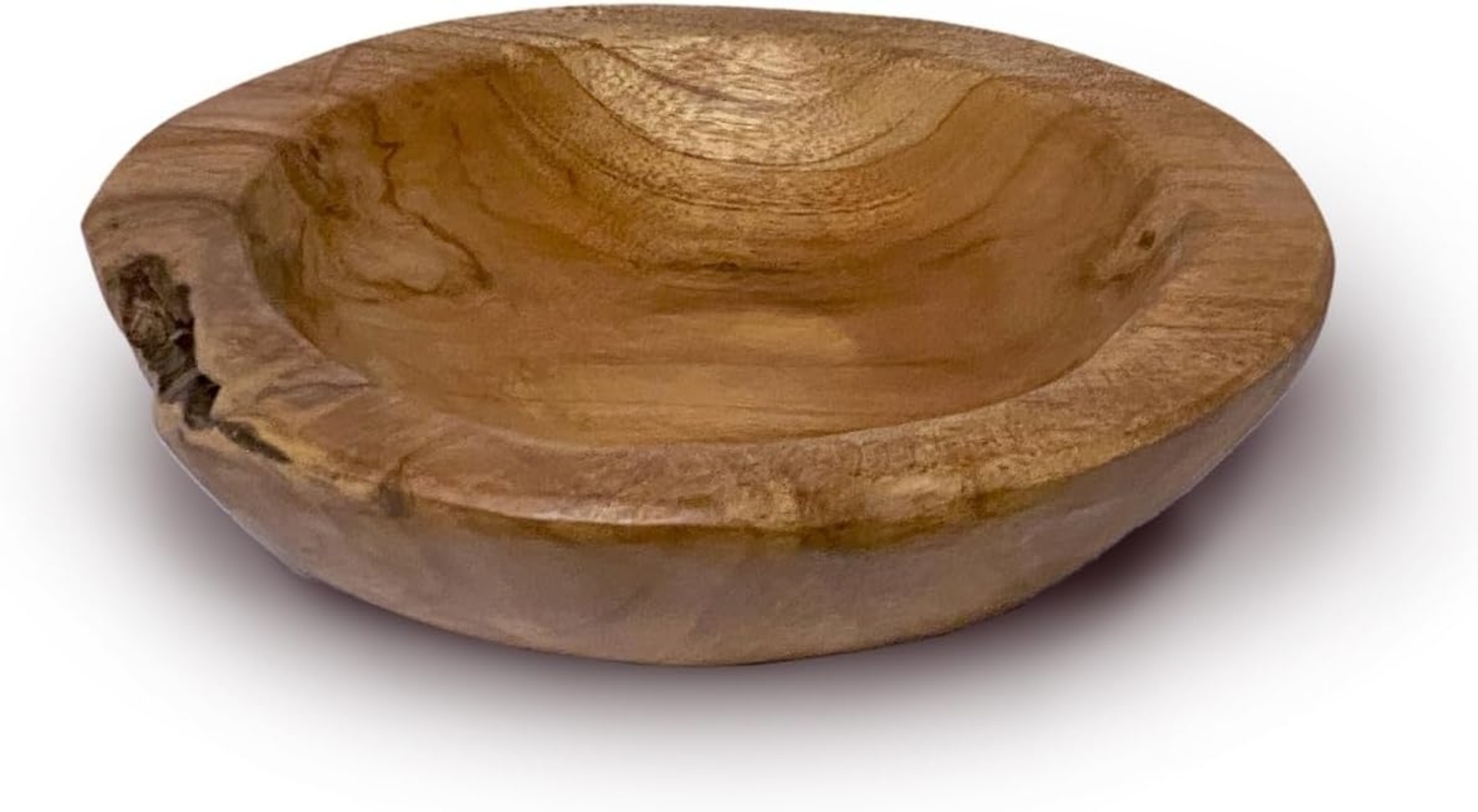 Amagohome Schale Teakholz Schale Ø 25 cm Einzigartiges Naturprodukt aus Wurzelholz, Teakholz Bild 1