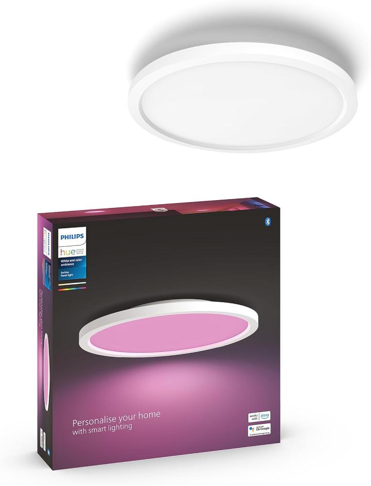 Philips Hue White & Col. Amb. Surimu Panel rund Weiß Bild 1